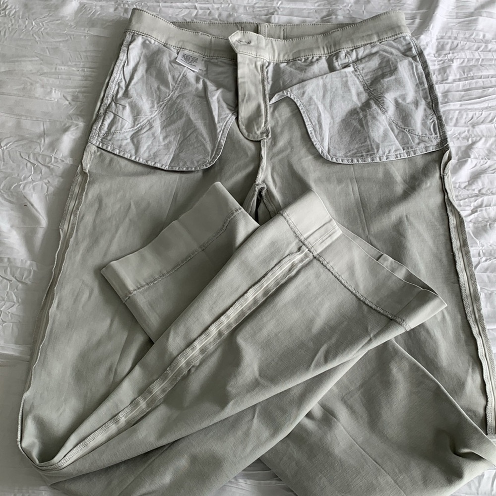 LILA RYAN NWT! Women’s Bootcut Trousers GrayViolet Soft Brushed Sateen Fitted 10 - Picture 4 of 12